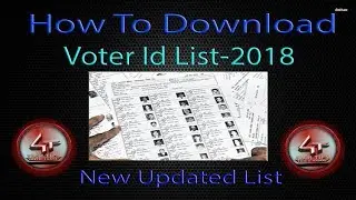 How to Download Complete Voter List 2019  PDF - in Updated  - தமிழ்