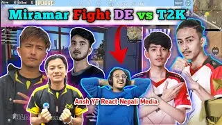 @AnshYT  react on Nepali Mami  😂 DE vs T2K Fight 4v4 🔥 Ago Fight 👀