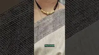 Handmade  Gold Replica 1Gram Gold Short Black Beads Collection| WhatsApp 7842720560 #blackbeads