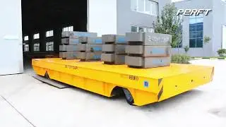 35-Ton Hauling Hard to Control? Battery-Powered Trackless Cart - Remote Control Tested & Proven!