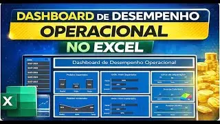 Dashboard de Desempenho Operacional no Excel | Painel Completo com Indicadores e Gráficos