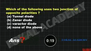 DIODE CIRCUITS IMPORTANT MCQ MINI MOCK TEST 1