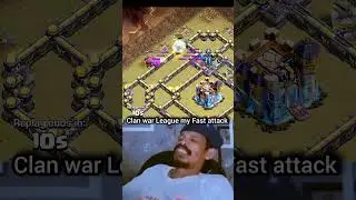 Clan war League my fast Attack 99% 1 star 😅😭 II Clash of clans II #shorts #clashofclans #coc