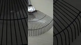 Making a rake from parts of a discarded fan