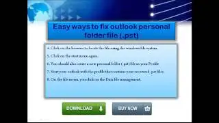 Repair outlook personal folder file(.pst)