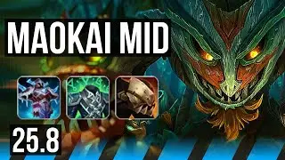 MAOKAI vs SYLAS (MID) | Rank 7 Maokai, 1100+ games | BR Grandmaster | 25.8