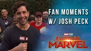 Josh Peck finds the biggest Captain Marvel fans at the Red Carpet Premiere