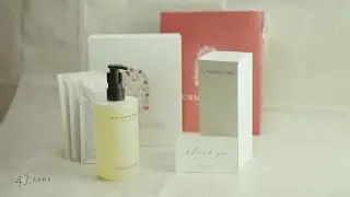 [ASMR] Unboxing CALMOMENTREE GIFT Set (face&body wash, Bath Salt, Calendar)(No talking, No ads)