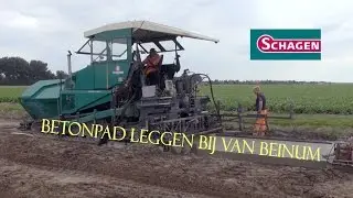 Schagen Infra Hasselt, betonpad aanleggen bij van Beinum Ketelweg Dronten, HD-film Jan Rijpma©