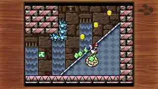 Yoshi's Island SNES Mini - Level 2-8 The Potted Ghost's Castle 100 pts.