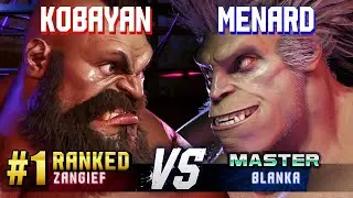 SF6 ▰ KOBAYAN (#1 Ranked Zangief) vs MENARD (Blanka) ▰ High Level Gameplay