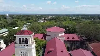 Aerial Drone Shots of Manaoag Church, Pangasinan