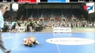 Fargo 2012 106 Round 2: JJ McClelland (Wisconsin) vs. Chris Kimmerly (North Carolina)