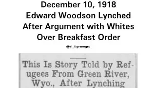 the Lynching of Edward Woodson