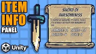 Shop System (Part IX): Item Info Panel