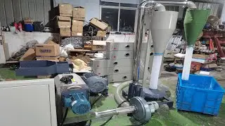 60-90kg/h Output Low Temperature Air Cooling Plastic Granulator for HDPE LDPE PO PVC PLA PBAT Film