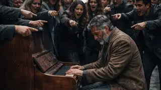 A HOMELESS MAN PLAYS PIANO &mdash; THE CEO FREEZES HEARING A SONG WRITTEN BY HER GREAT LOVE