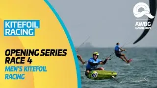 Kitefoil Racing | Men's Opening Series - Race 4 | ANOC World Beach Games Qatar 2019 | Full Length