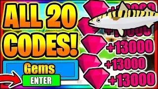 (MARCH 2020) ALL *20* NEW SECRET OP WORKING CODES! Roblox Fishing simulator  *FREE GEMS + COINS*