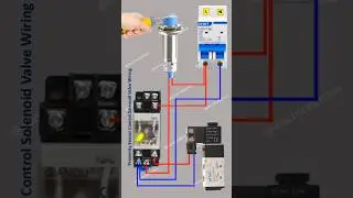 Proximity Switch Control Solenoid Valve Wiring Diagram #proximitysensor #solenoid