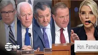 HEATED CLASH: Pam Bondi Faces Off with Schiff, Durbin & Graham Over DOJ &lsquo;Weaponization&rsquo; | AC1E