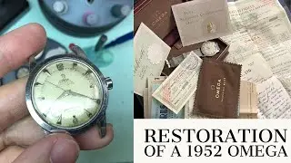 RESTORATION OF A 1952 OMEGA SEAMASTER BUMPER AUTOMATIC FULL SET!!!