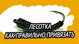 КАК ПРИВЯЗАТЬ МОРМЫШКУ ( БЕЗМОТЫЛКУ ) - ЛЕСОТКА. КАК ПРАВИЛЬНО ПРИВЯЗАТЬ