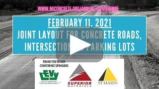 Joint Layout for Concrete Roads, Intersections and Parking Lots