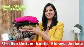 Huge Winter Wear Haul l Woollen Bottom, Kurtis, Shrugs, Jackets l Dream Simple