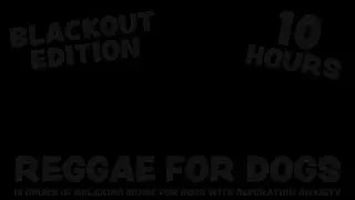 Reggae for Dogs: BLACKOUT EDITION: 10 Hours of calming Reggae music for dogs with separation anxiety