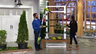 Sun Joe 24V 3-in-1 Cordless Blower Pole Saw and Hedge Trimmer on QVC