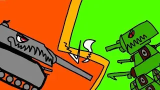 SAM'S RATTE VS RHINOS KV 44 IN #MELONPLAYGROUND #tankanimation