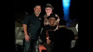 Blues Icon Big Pete Pearson performing at the Desert Botanical Gardens, February 7, 2025.
