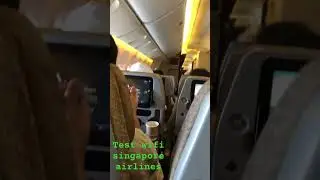 Test wifi singapore airlines on board #wifi
