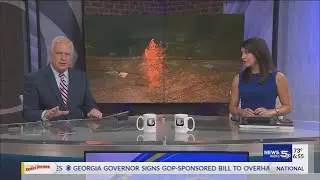 LIVE SHOT ON OHATCHEE DAMAGE