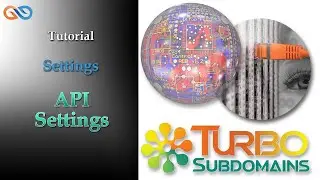 Turbosubdomains Tutorial | Settings- API Settings