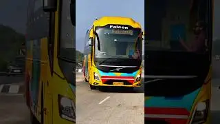 💫✨FALCON VOLVO 9600 AC SLEEPER BUS TRAVEL UDAIPUR To ✈️ MUMBAI #travel #bustours #viral #shorts