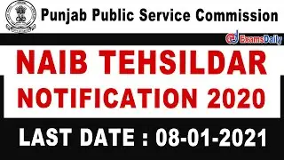 PPSC Punjab Naib Tehsildar Recruitment 2020 🛑Revenue & Rehabilitation Department Jobs 2021🛑PPSC 2020