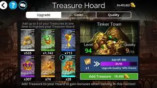 Gems of War - Tinker Town Faction Quest and Hoard Optimizing with team thoughts