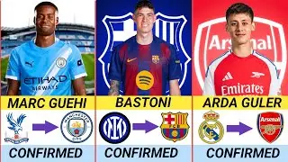 All Latest Football Confirmed Transfer News Winter 2026 🤩 | Ft. Marc Guehi, Arda Guler, Bastoni - 4