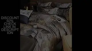 Luxury Silver Gray gold Satin Jacquard Bedding Set 1000TC Egyptian Cotton Queen King Size Duvet Cove