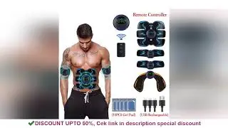 Remote Controller EMS Muscle Stimulator Smart Electric Fitness Abdominal Training Weight Loss Sticke
