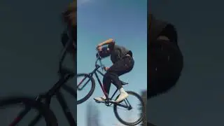 Hitting the pump track on a Redline PL-26