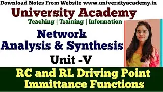 NAS42:  RC and RL Driving Point Immittance Functions Using Foster First Forms