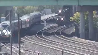 Amtrak returns, NS 120 Reroute  and BNSF EB Stacktrain. Kansas City, MO 10/27/19