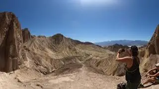 Exploring Death Valley&rsquo;s Red Cathedral | Golden Canyon Journey #hiking #virtualreality