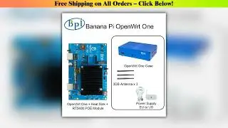 Banana Pi OpenWrt One MediaTek MT7981B 1GB DDR4 2.5GbE RJ45 and Gigabit Ethernet RJ45 256 MiB SPI