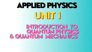 #2 INTRODUCTION TO APPLIED PHYSICS| #UBIT 1| #ap |