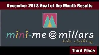 December 2018 Goal of the Month Results