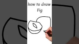 How to Draw a Fig🍈 | बच्चों के लिए अंजीर फल बनाना सीखें | Easy Fruit Drawing Step by Step | KidsTube